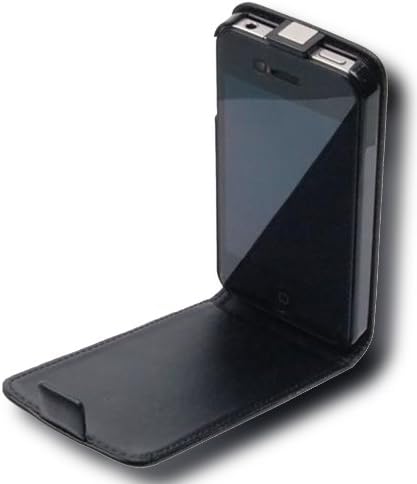 Caixa Cadorabo para Apple iPhone 4/ iPhone 4S Smooth PU Contest Case Black