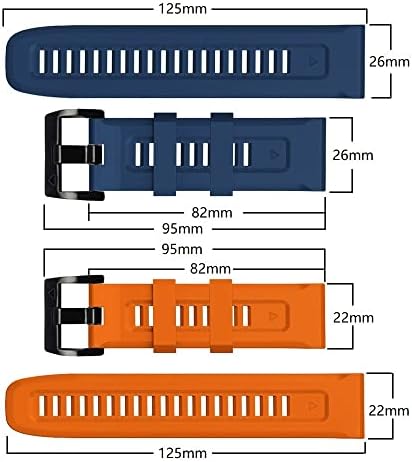 Kavju para Garmin Fenix ​​7 7x 6x 5x Banda de relógio 22 26mm Bracelete para fenix 6 Pro 5 Plus Buckle Silicone Reduse