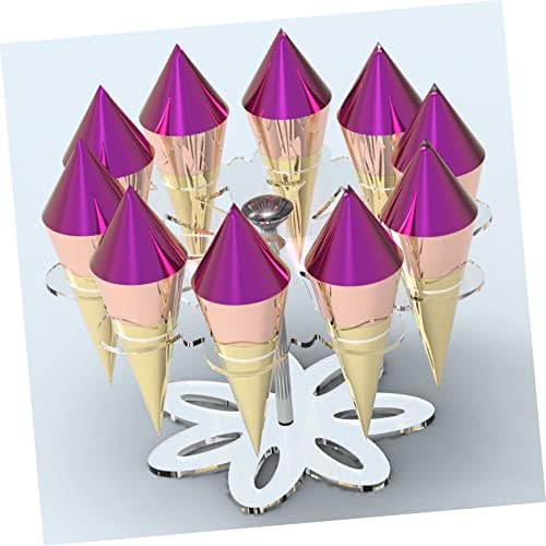 Display de sorvete do YardWe Stand French Fry Cup Titular prateleiras transparentes de rolagem de rolamento de mão de mão
