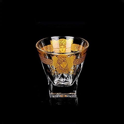 Whisky Decantador Whisky Decanter Wine Decanter Decanter de vidro 820 ml e 6 copos 300 mlcrystal vidro xícara de uísque criativo deco