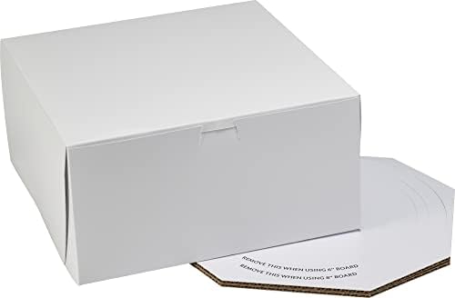 Caixa de bolo de casamento Decopac, transportadora de bolo de casamento para bolos - 10 x 10 x 5