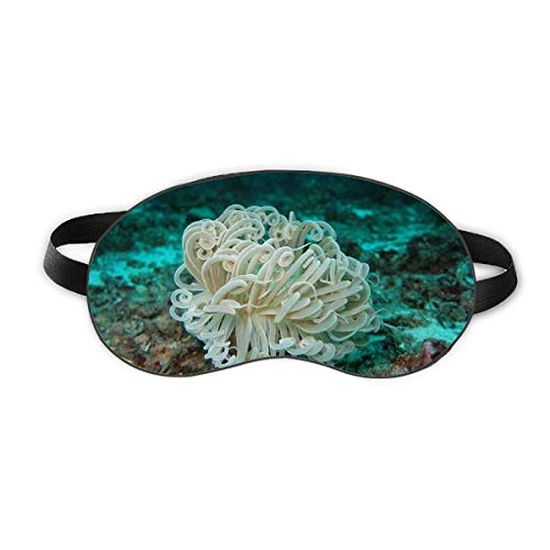 Ocean Green Jellyfish Science Nature Sleep Eye Shield Soft Night Blindfold Shade Cover