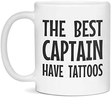 O melhor capitão tem tatuagens, branco de 11 onças