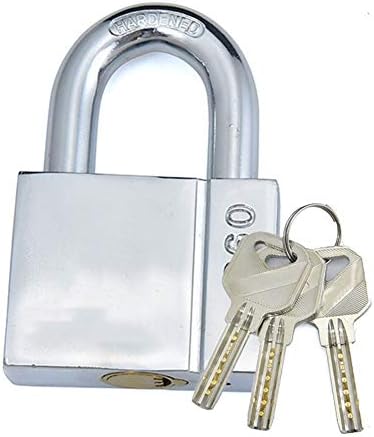 Padlock de cadeado de cadeados de cadeados de lay-liga de serviço pesado, com chaves, 3 teclas de cobre, usadas para a trava