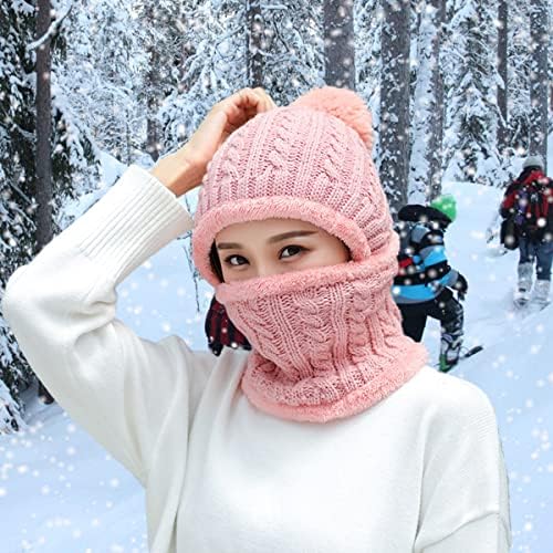 Chapéus de gorro de inverno Fleece ladeado de lã de máscara de máscara de máscara de máscara de máscara de máscara de máscara