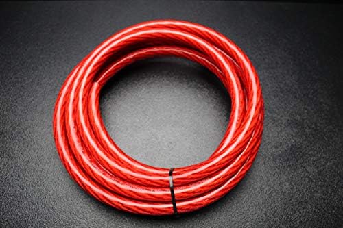 0 fio de bitola por 1 ft vermelho brilhante 1/0 awg cabo de solo de solo de carro