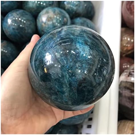 Esfera de esfera de esfera de bola azul natural Cura de cristal mineral para decoração de decoração doméstica Cura de pedra ala