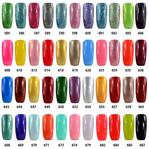 Vishine Soak-Off UV LED Gel Polish Nail Art Manicure Lacquer Deep Pink Color 034