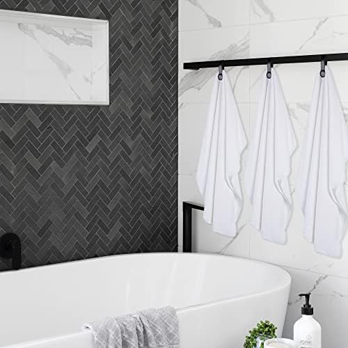 Gydandir 2 pacote de toalhas de couro toalhas de banho ganchos de banho com ímãs de cozinha e acessório de banheiro