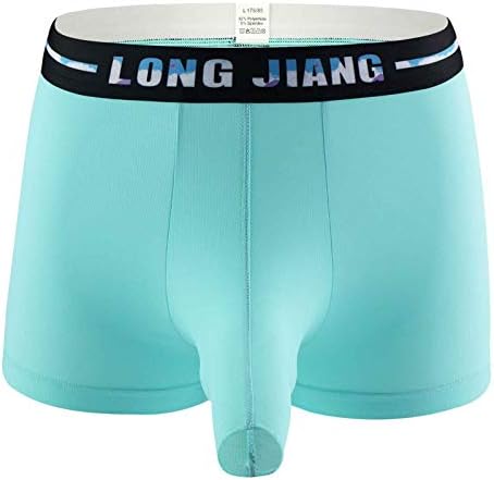 Cuecas de boxer para homens de algodão de cintura alta com bolsa casual troncos sem costura de cuecas suaves boxers confortáveis