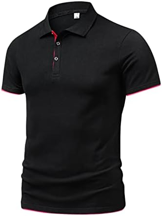 Ruiruilico Homem Camisas de Polo de verão Camisetas casuais Camisetas de manga curta zíper Up Relaxed Fit 3D Prints Golf Sports