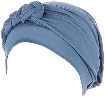 Enrole a cabeça Women Turban Cap Headwear Aprezia pré-amarrada Torcida Capa de cabelos quimioterapia Capfeta de cabeça