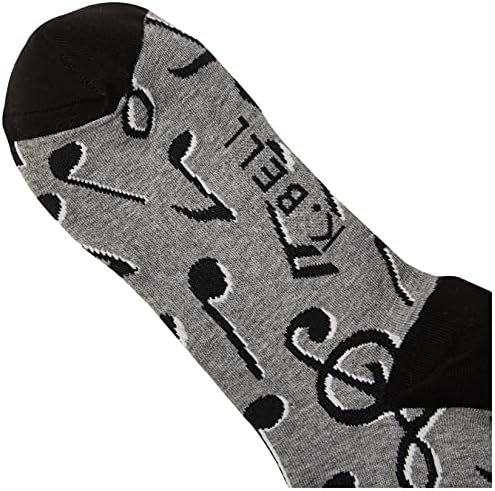 K. Bell Socks Music Música e Músico Fun Rodty Crew Socks