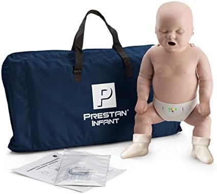 Prestan Infant CPR-AED Manikin com monitor de taxa, pele média