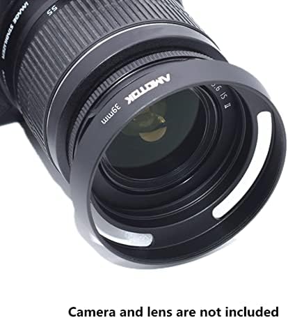 Compatível com lentes da câmera de 39 mm compatível com todas as marcas Ø lentes com rosca de filtro de 39 mm, feita de CNC.Aluminium Hollow Lens Hood