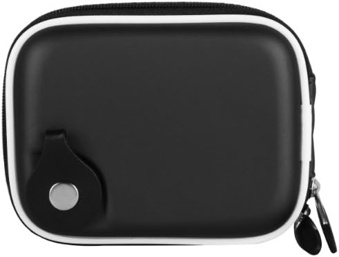 Caixa de câmera compacta e compacta de jato preto