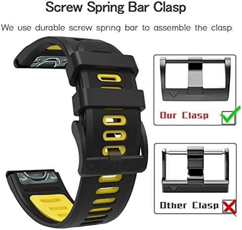 SVAPO Sport Silicone Smart Watch Band para Garmin Fenix ​​7 7x 6x 6 Pro 5x 5 mais 3HR Easy Fit Rapplel RELE elevada
