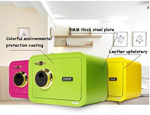 Segurança cofres em casa Mini segura, placa de aço sólido de 5 mm de espessura, caixa segura anti-roubo, caixa de dinheiro, caixa
