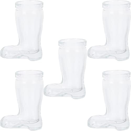 Toyvian 5pcs bota tiro cowboy bota de cowboy xícaras de 45 ml em miniatura caneca fofa cowboy tema de cowboy small copos de bota de bota shot copos para decorações de festa 8cm/3.14 polegadas