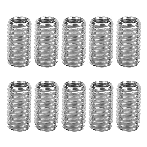 10pcs threads insere fêmea de fêmea de porca reduzindo a ferramenta de reparo de aço inoxidável