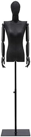 Vestido feminino formam torso de manequim, altura ajustável 47-78 polegadas, modelo de corpo de manikin com base de metal retângulo,