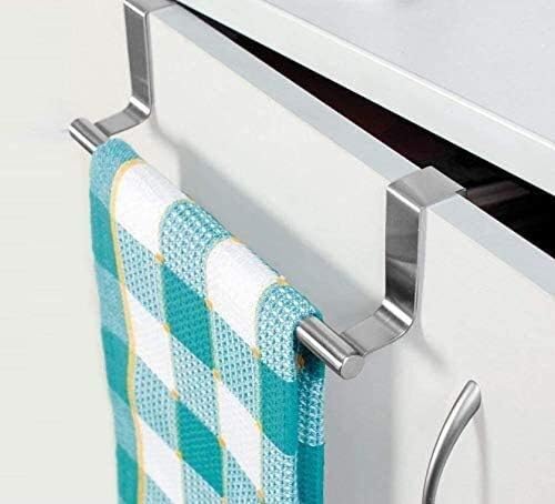 Cozinha multifuncional e banheiro aço inoxidável Rack de toalha de barra única, porta do armário Tipo de pano, barra de toalha, barra