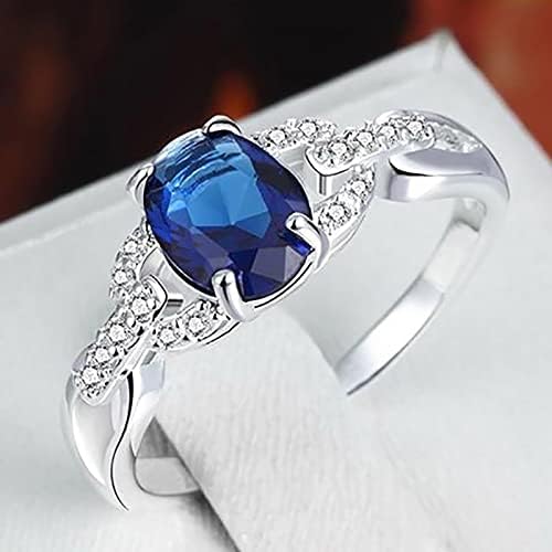 2023 Novo anel Diamante Saphire Ring Gift Shape Ringdiamond Ring Big Ring Vintage Blue Gemstone Ring Ring Ring Ring Grandes anéis reversíveis para mulheres