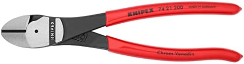 Knipex Tools 74 21 200, 8 polegadas de altura de alavanca de alavancagem Cutters diagonais