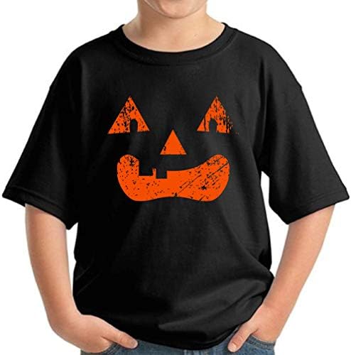 Pekatees Halloween camisetas para meninos divertidos abóbora Jack O'Lantern