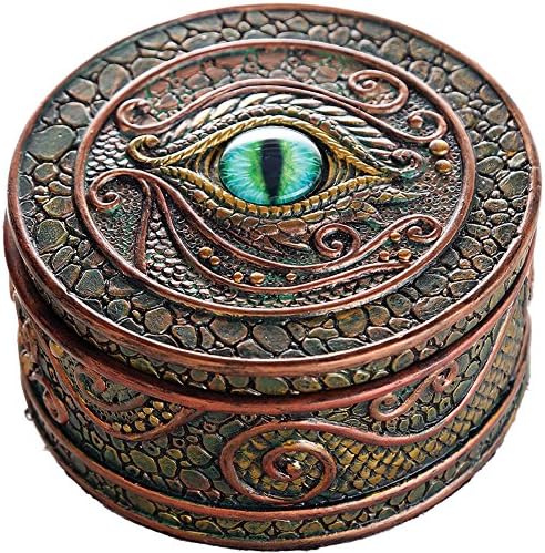 Pacific Giftware The Eye of the Dragon Mystical Tinket Box Fantasy Dragon Collection 3,75 dia.