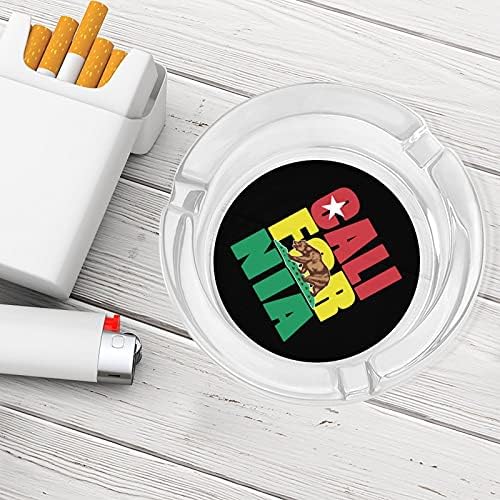 Cigarros da República da Califórnia fumantes de vidro cinzas bandeja de cinzas para o escritório em casa Decoração de mesa de mesa