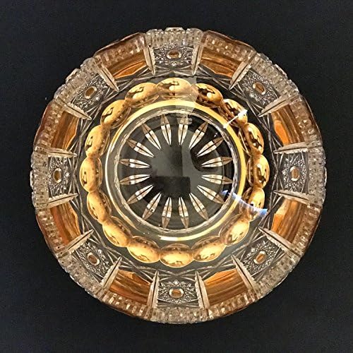 Rodium cristal feito à mão tigela de ouro