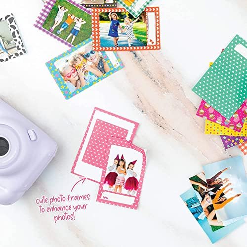 Fujifilm Instax Mini 12 Câmera instantânea Lilac Purple com mini filme de Fujifilm Instant com acessórios, incluindo caixa