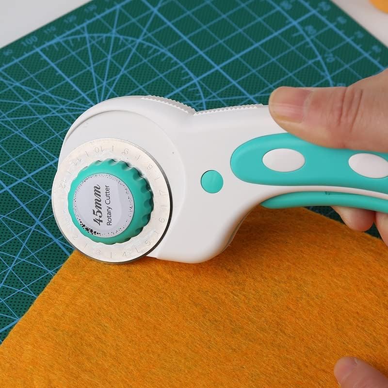Miusie Couro Ferramentas de costura Kit Rotary Cutter Cutting Cutting Kit de trabalho de costura DIY para tecido