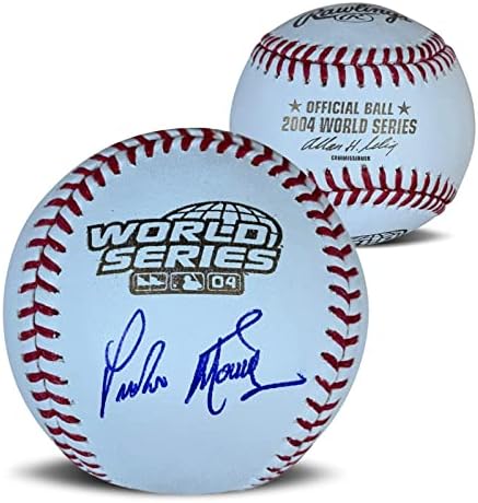 Pedro Martinez autografou 2004 World Series assinado JSA CoA com Case - Bolalls autografados