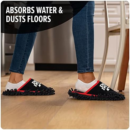 Telas de limpeza do diabo sujas, sapatos de pó de microfibra laváveis, para piso, cabelo, casa e rodapés, md95000, preto