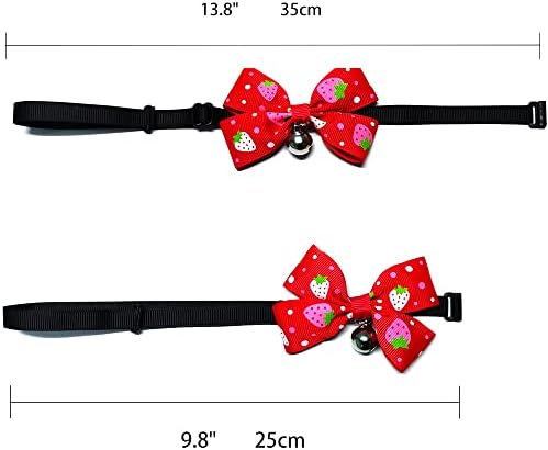 Nd Qifu Cat Collar com Bell and Bow Bow, colares de gato separatom, colares de segurança de liberação rápida para gatinhos e gatos,