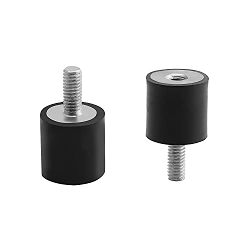 Yinpecly m5 x 12mm suportes de borracha feminina masculina, amortecedor de choque, para compressores de ar de impacto bombas