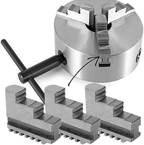 Zuqiee cnc torneira ferramenta torneira mandíbula interna ， 3 pcs mandíbula interna 20crmnti auto-centralização chuck