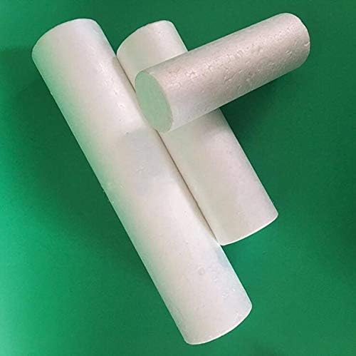 Alinsam 10 -Pack Crafts Doll Styrofoam Decoração - forma do cilindro Poliestireno espuma