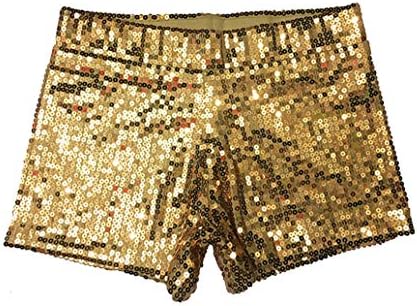 Boermee feminino glitter shorts shorts sexy colorido dança jazz shorts de bling shorts