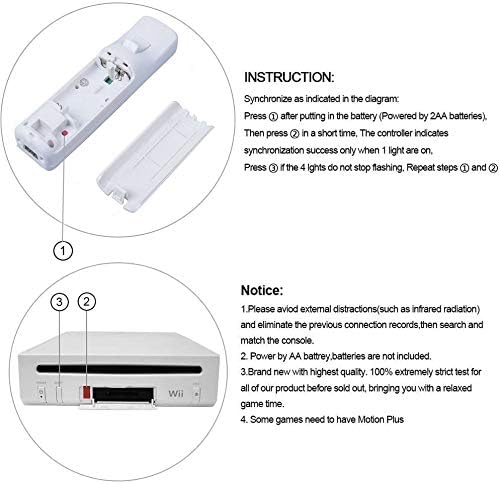 Playhard 2 Pack Controllers Compatíveis com Nintendo Wii & Wii U, com casos de silicone e tiras de pulso