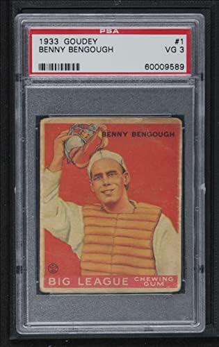 1933 Goudey 1 Benny Bengough St. Louis Browns PSA PSA 3.00 Browns
