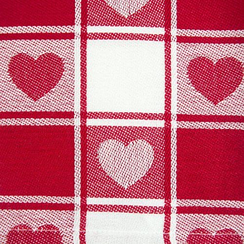 DII DIA DO DIA DO VALENTINE Decoração, toalha de mesa, 60x84, coração quadrado
