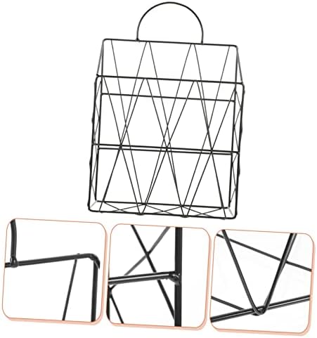 ABAODAM 2PCS Newspaper portátil Rack de cesta de cesta de cestas de prateleiras Decoração de escritório Organizador