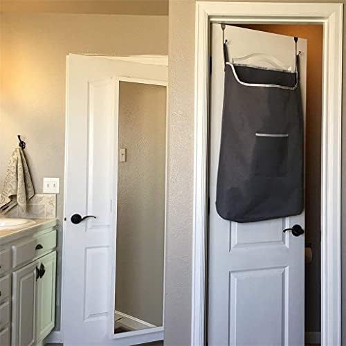 N/A Saco de armazenamento de bolso quadrado de grande capacidade limpa e suja bolsa de roupa de roupa pendurada atrás da porta