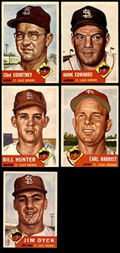 1953 Topps St. Louis Browns Set St. Louis Browns Ex Browns
