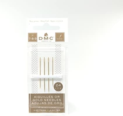 DMC Bordado de ouro agulhas de mão, bordados de ponta grande e acentuada e agulhas de ponto cruzado com o criador Susan Thread Organizer Card