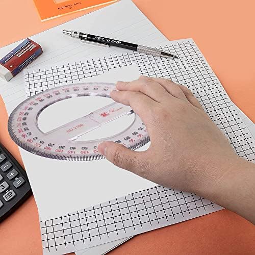 UTOOLMART CIRCULAR PORTÁVEL 10CM PLÁSTICO 360 LAGER PRIMPRESSORES PARA OS SUMPRIES DE ESCOLA DE ESCOLA 1PCS