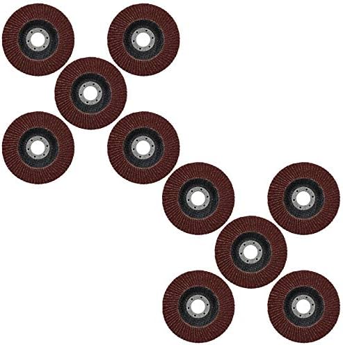 Discos de retalho de 40 gritos Lixando Remoção de ferrugem para trituradores de ângulo de 4-1/2 10pc